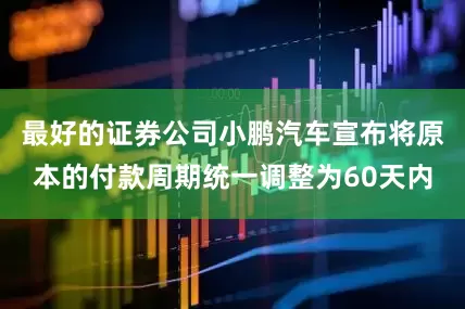 最好的证券公司小鹏汽车宣布将原本的付款周期统一调整为60天内