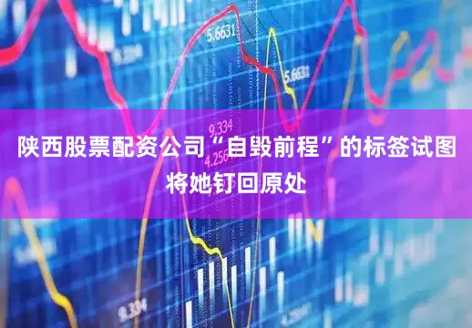 陕西股票配资公司“自毁前程”的标签试图将她钉回原处